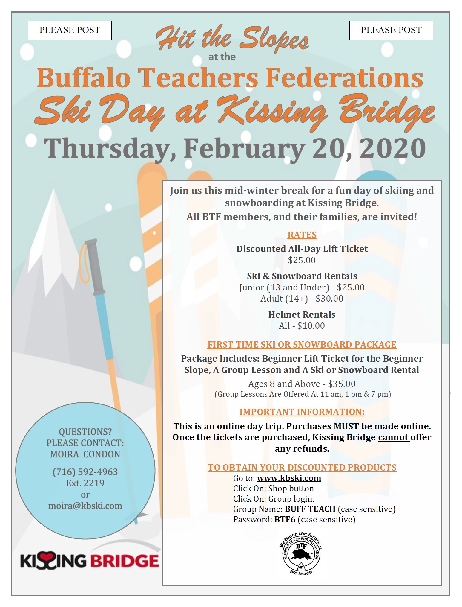 kissing bridge flyer 2020